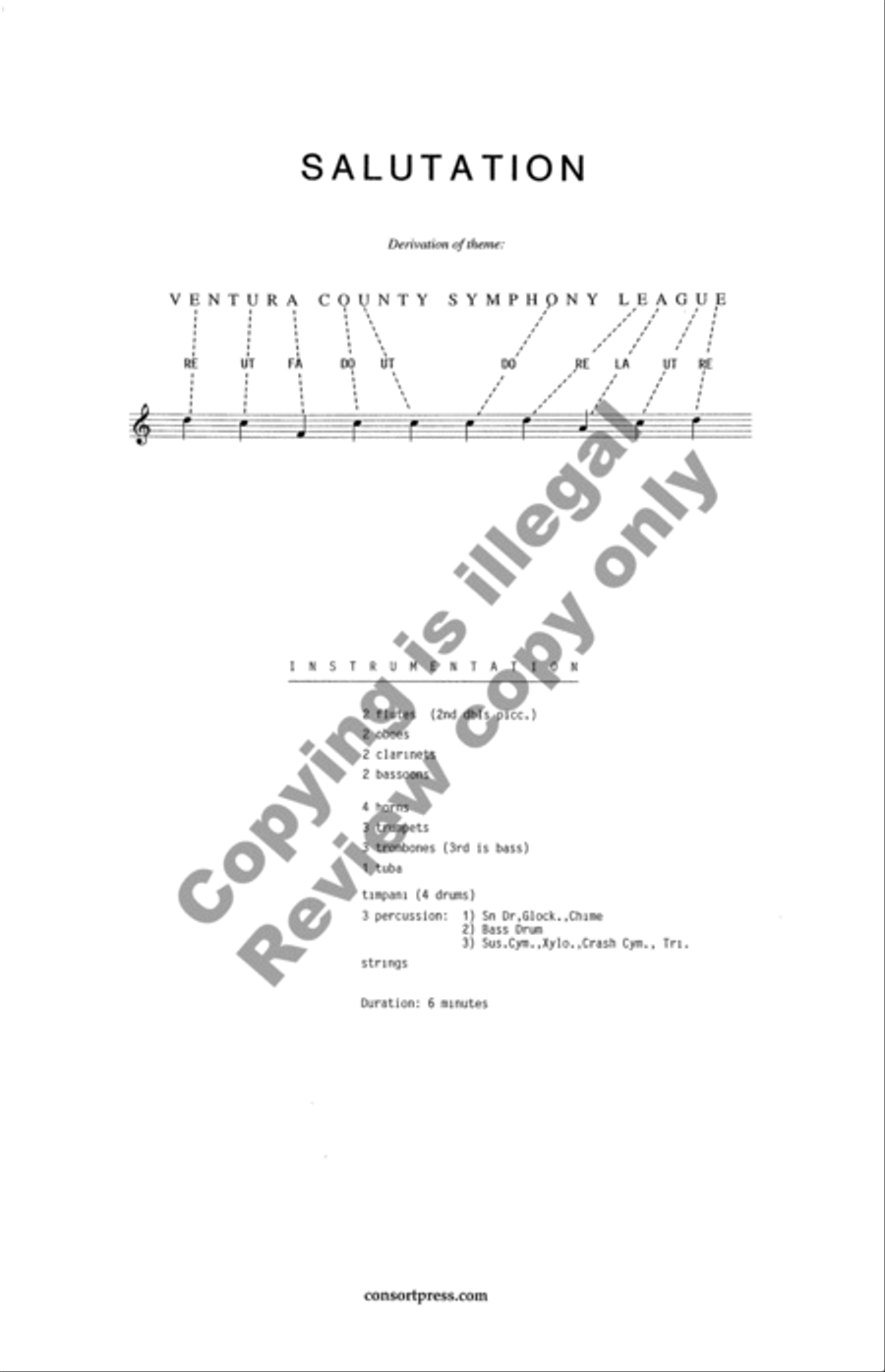 Salutation Full Orchestra scores gallery preview page 2