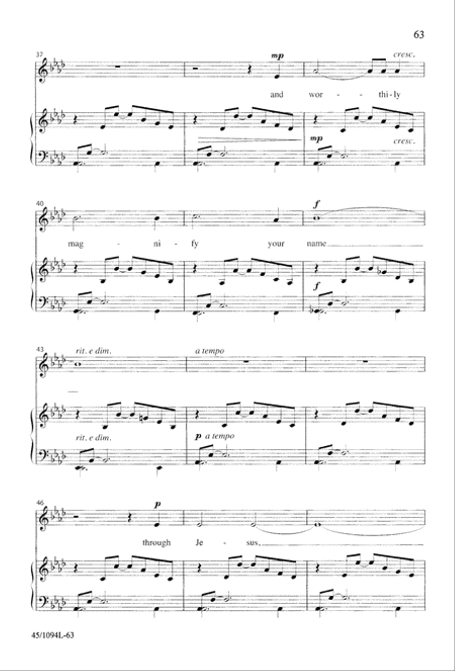 10 Anthems for about 10 Singers Unison Choir scores gallery preview page 64