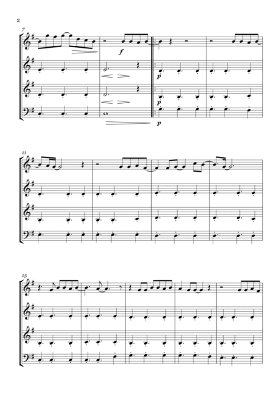 Photograph Woodwind Quartet scores gallery preview page 2