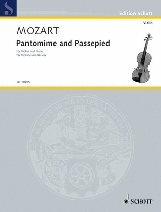 Book cover for Mozart Fsp26 Panto/passepied V