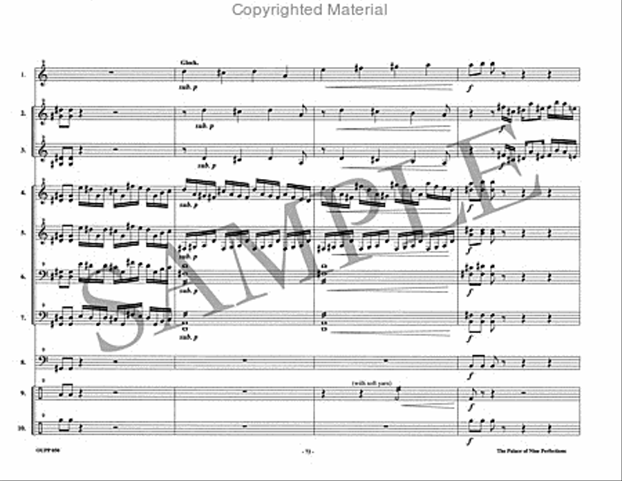The Palace of Nine Perfections Percussion Ensemble scores gallery preview page 20