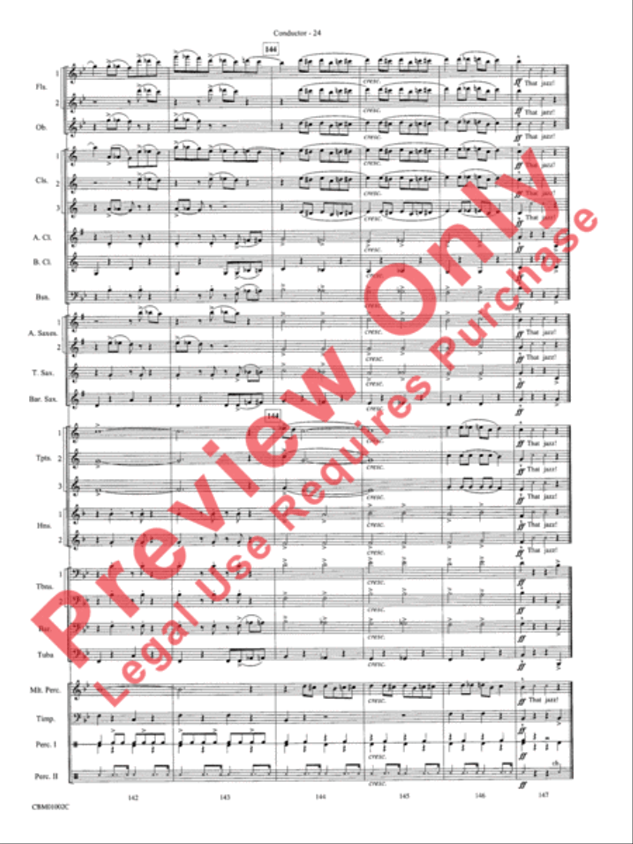 Chicago! (from the Musical Chicago!) Concert Band scores gallery preview page 27