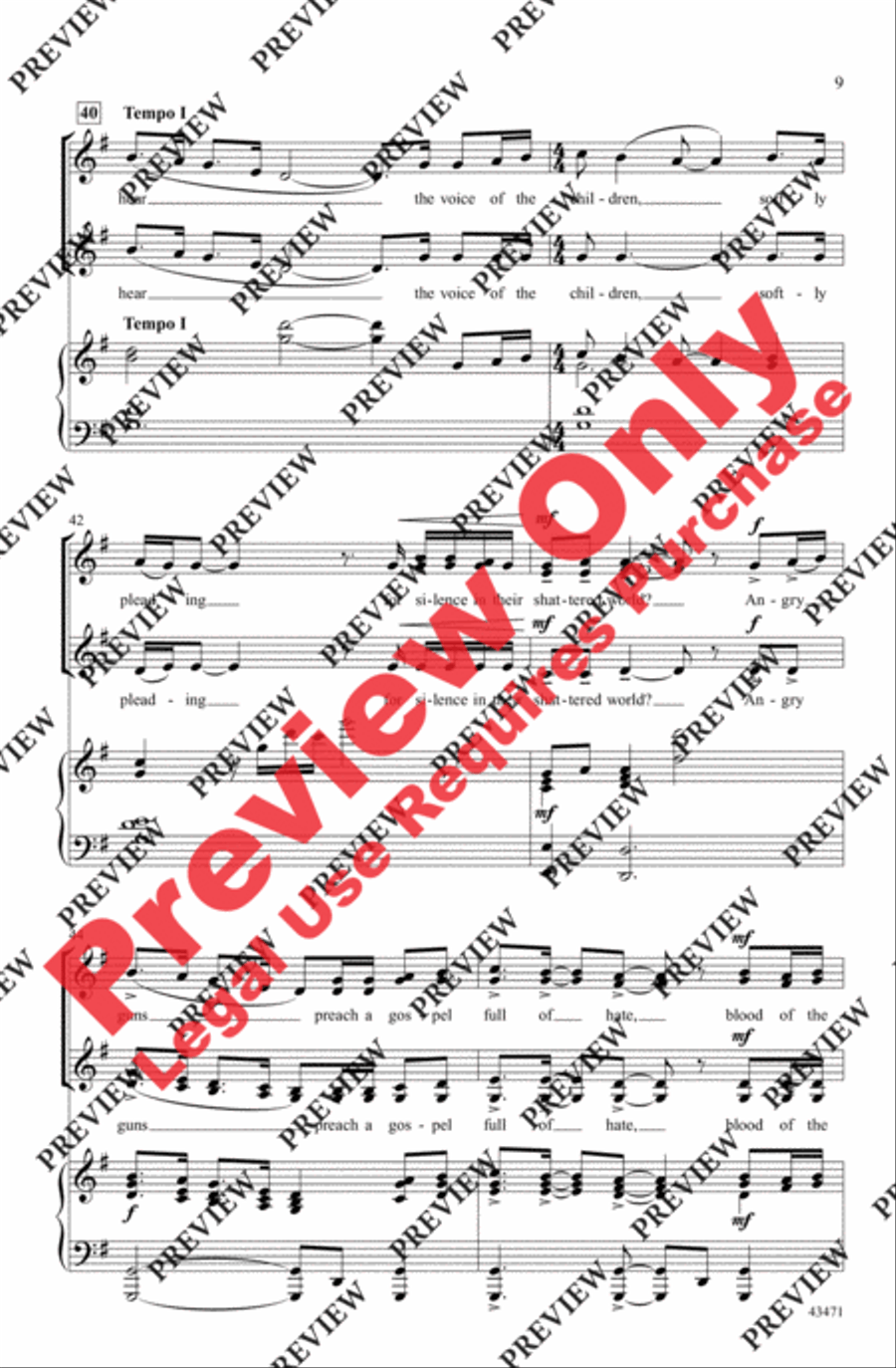 Prayer of the Children Prayer of the Children Women's Choir scores gallery preview page 8