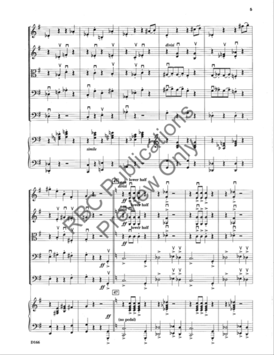 Etudes For String Martele March (Score) String Orchestra scores gallery preview page 8
