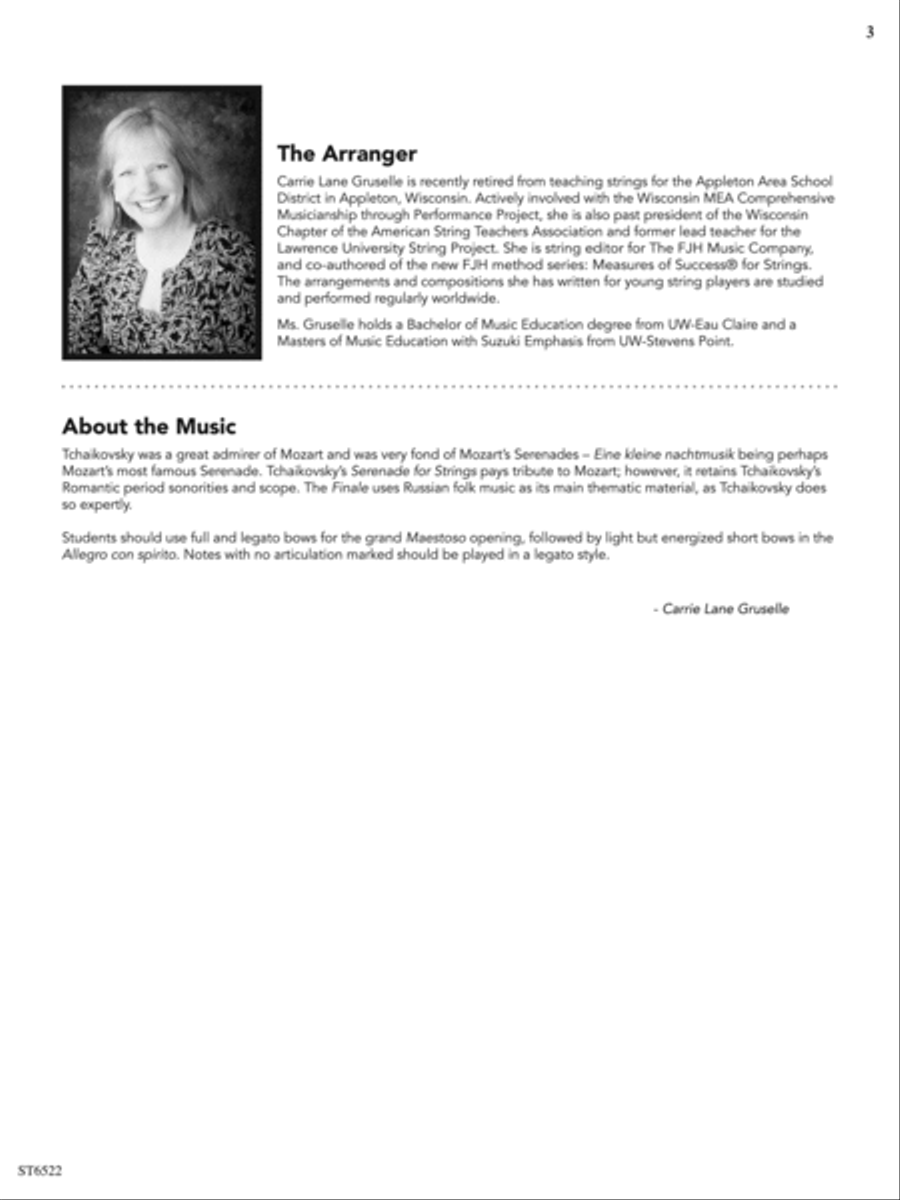 Finale (From Serenade for Strings): Score String Orchestra scores gallery preview page 3