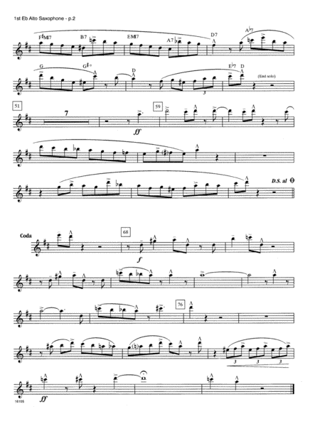 Miniature Jazz Suite #6, Four Movements - 1st Eb Alto Saxophone