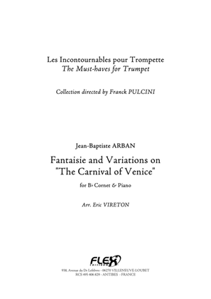 Book cover for Fantaisie and Variations on "The Carnival Of Venice"