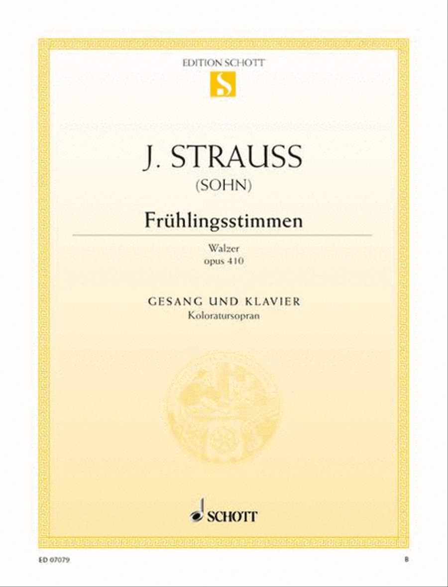 Frühlingsstimmen Waltz, Op. 410 High Voice scores gallery preview page 1