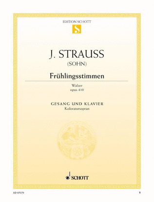 Book cover for Fruhlingsstimmen Waltz, Op. 410