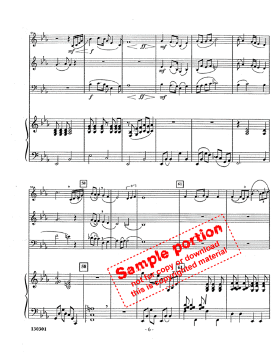 Safe In The Arms Of Jesus Woodwind Trio scores gallery preview page 5