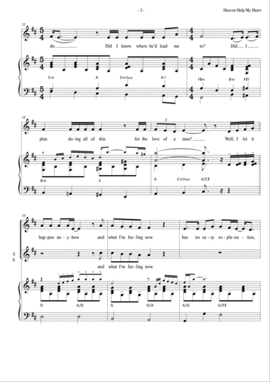 Heaven Help My Heart Heaven Help My Heart Voice scores gallery preview page 2