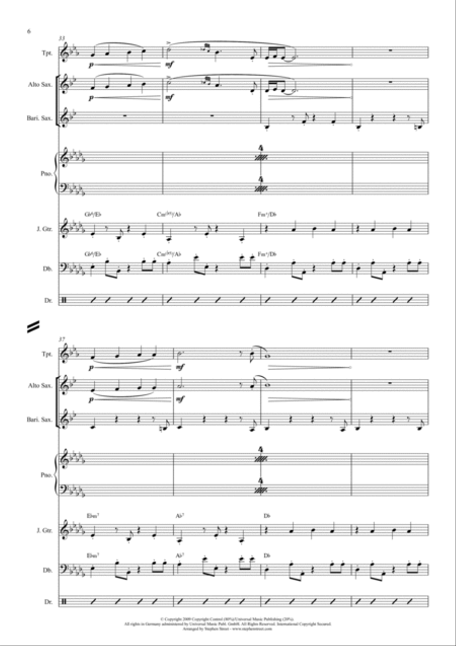 A Night Like This A Night Like This Jazz Ensemble scores gallery preview page 6