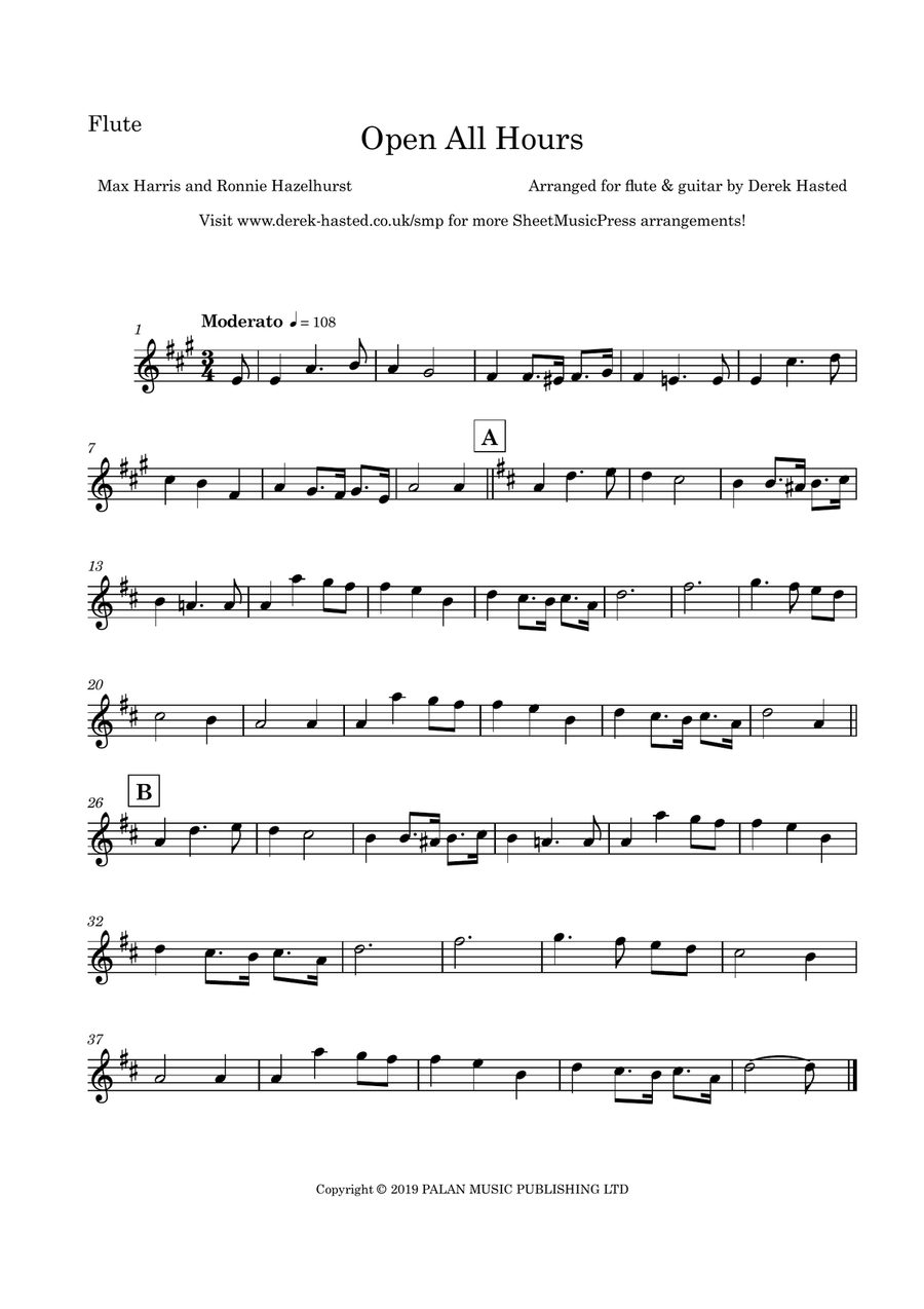 Open All Hours Flute scores gallery preview page 4