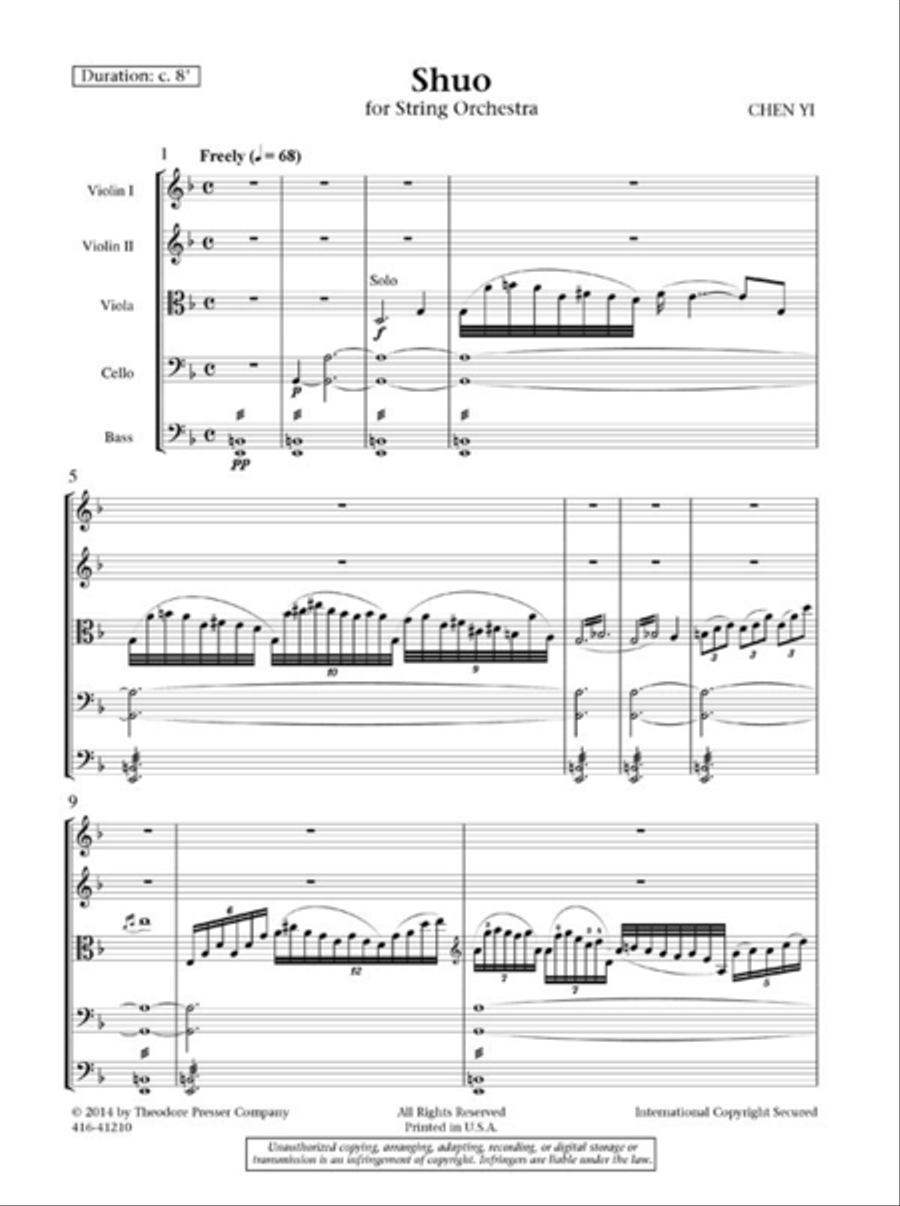 Shuo Chamber Music scores gallery preview page 2