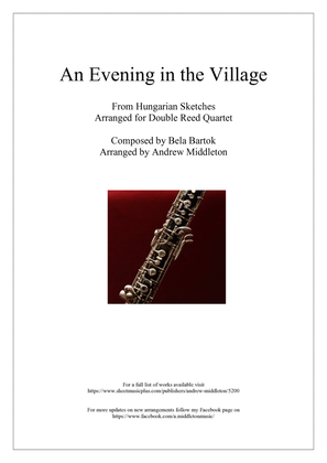 Book cover for An Evening in the Village arranged for Double Reed Quartet