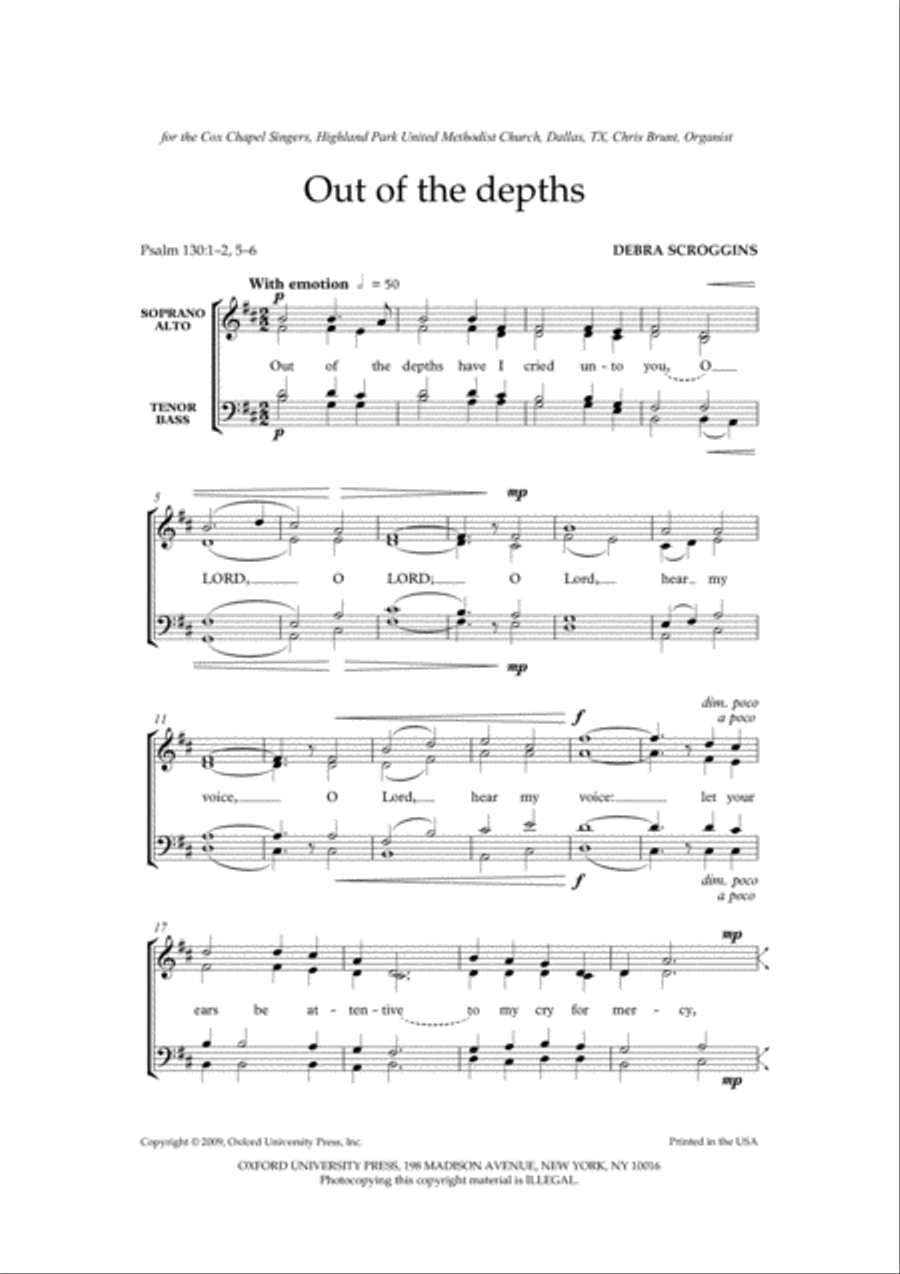 Out of the depths 4-Part scores gallery preview page 2