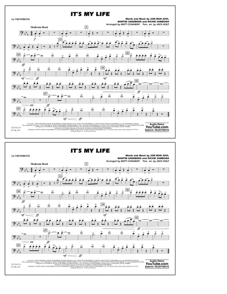 It's My Life (arr. Conaway & Holt) - 1st Trombone