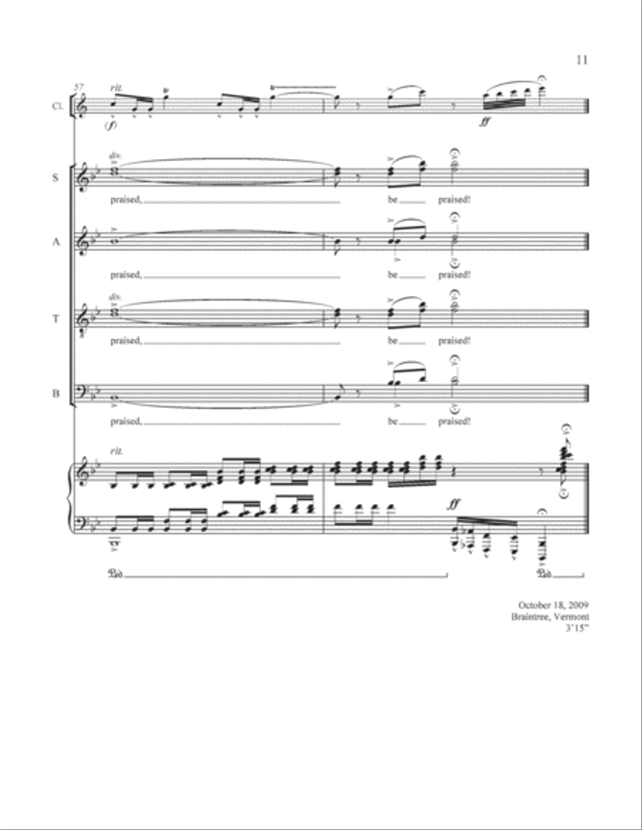The Great Trees: 5. The Timbered Choir 4-Part scores gallery preview page 12