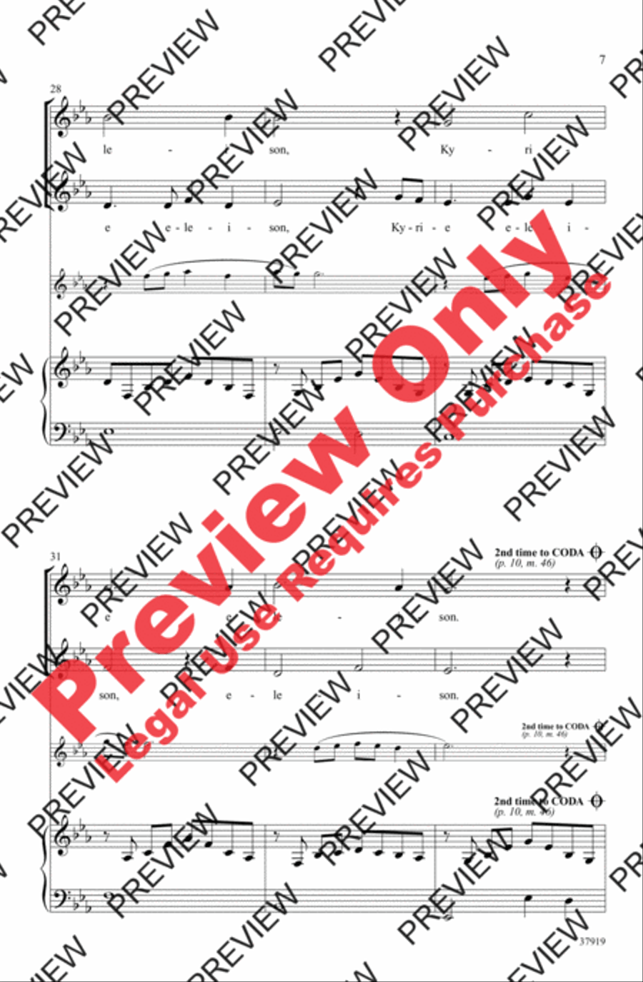 Kyrie Canon 2-Part scores gallery preview page 7