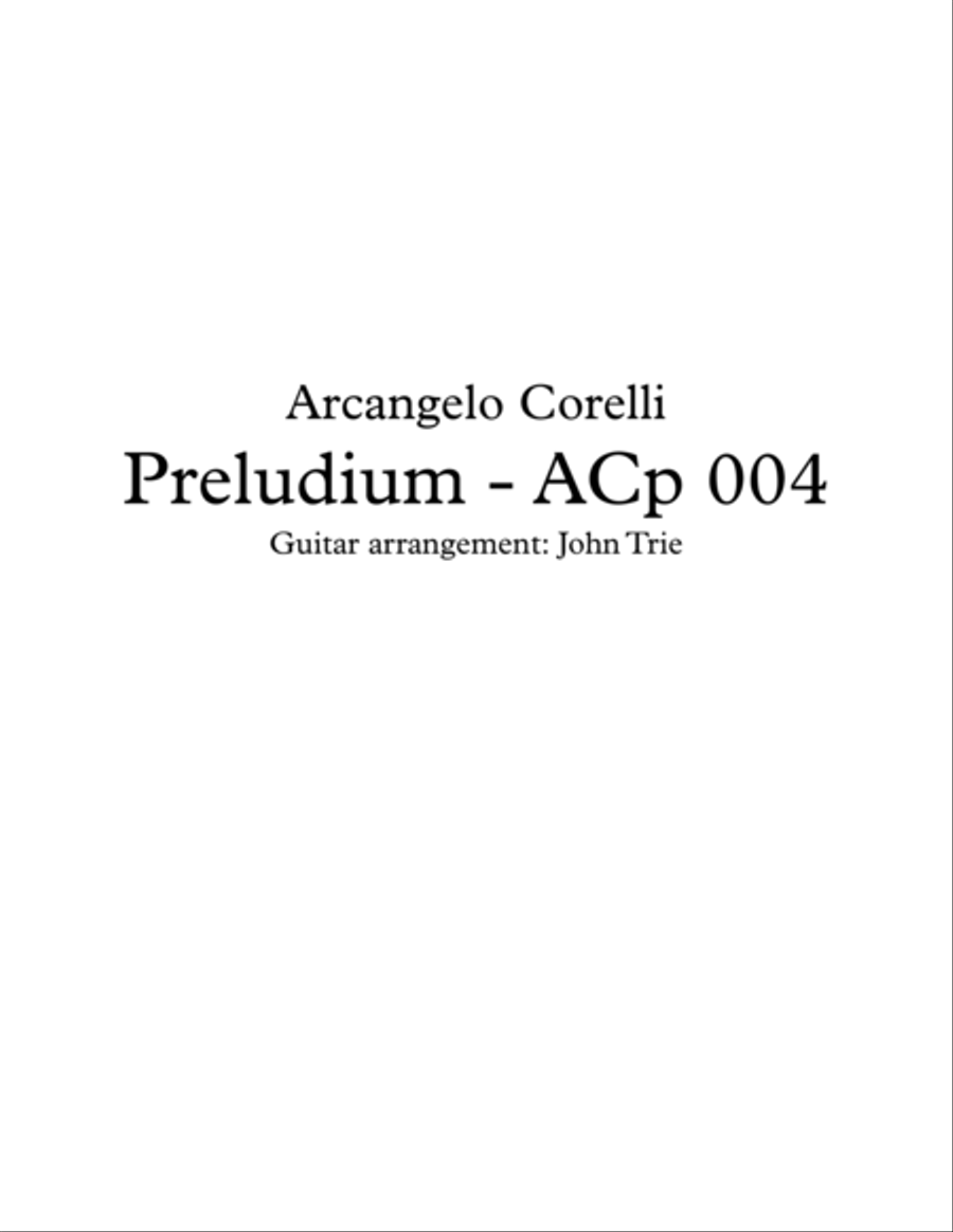 Preludium - ACp004 tab Acoustic Guitar scores gallery preview page 1