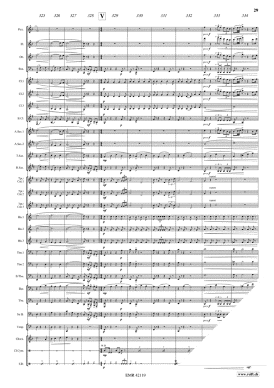 Back To Gaya Concert Band scores gallery preview page 12