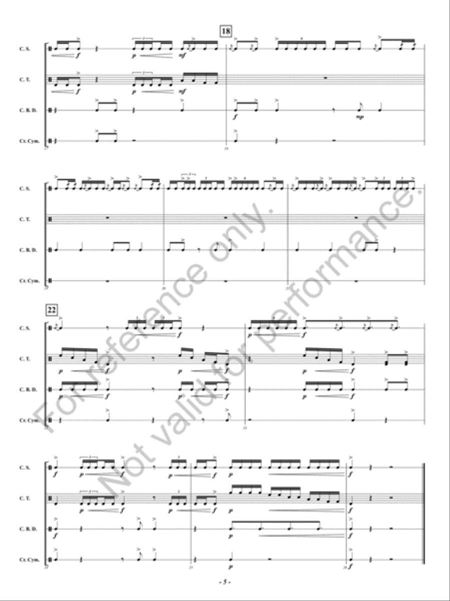 Sync Percussion Ensemble scores gallery preview page 6