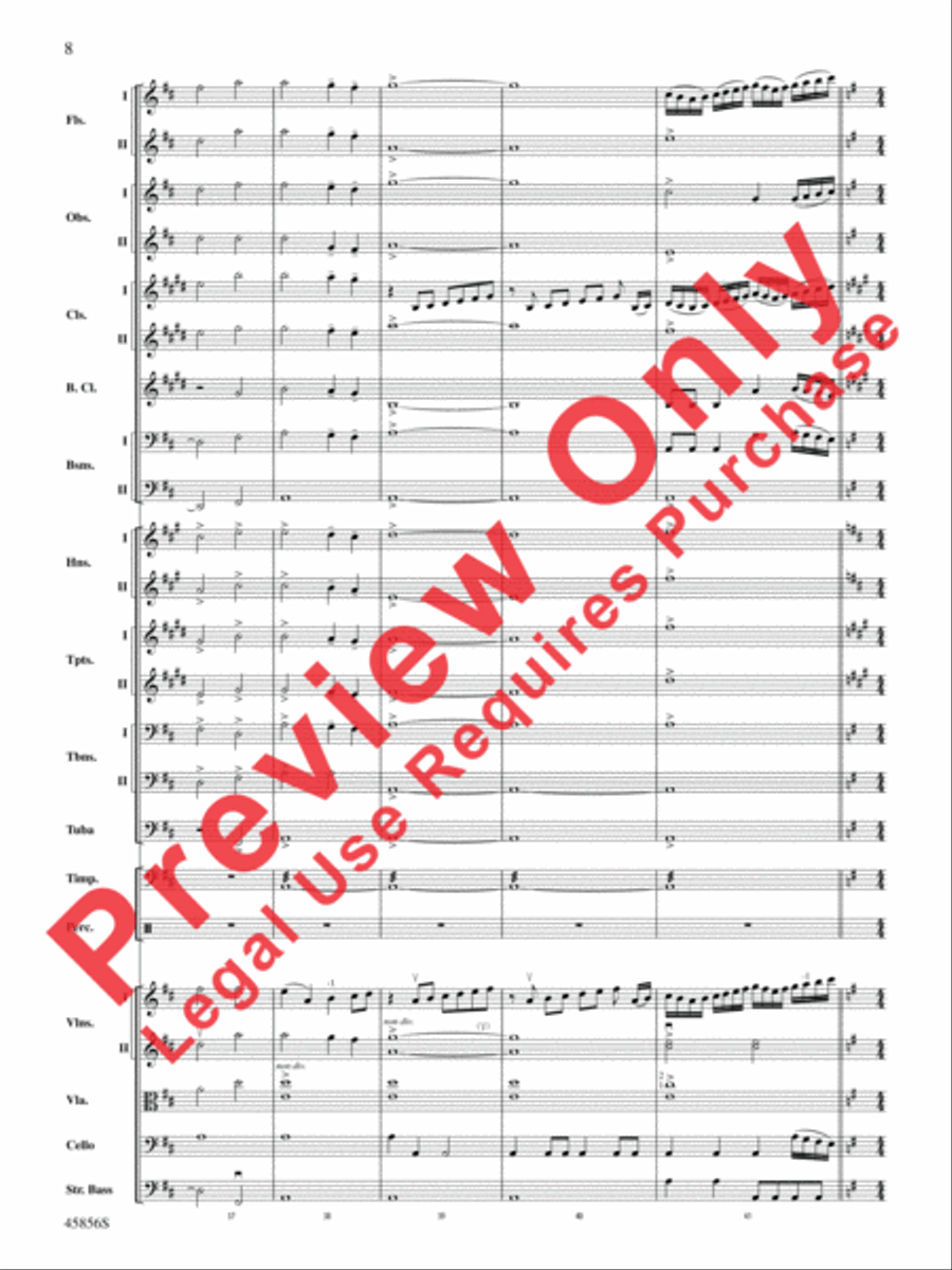 Academic Festival Overture, Op. 80 Full Orchestra scores gallery preview page 8