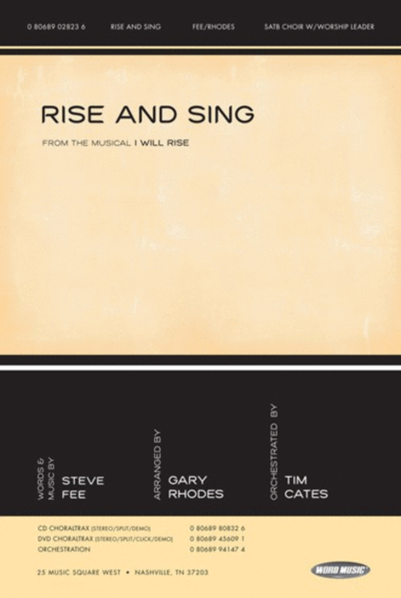 Rise And Sing - Orchestration