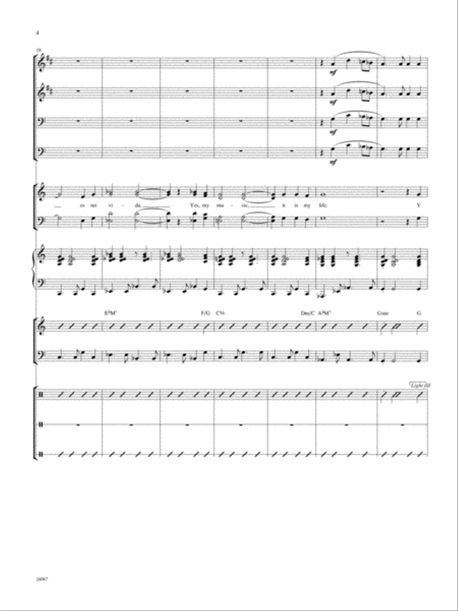 Yo Vivo Cantando (I Live to Sing): Score Score scores gallery preview page 4