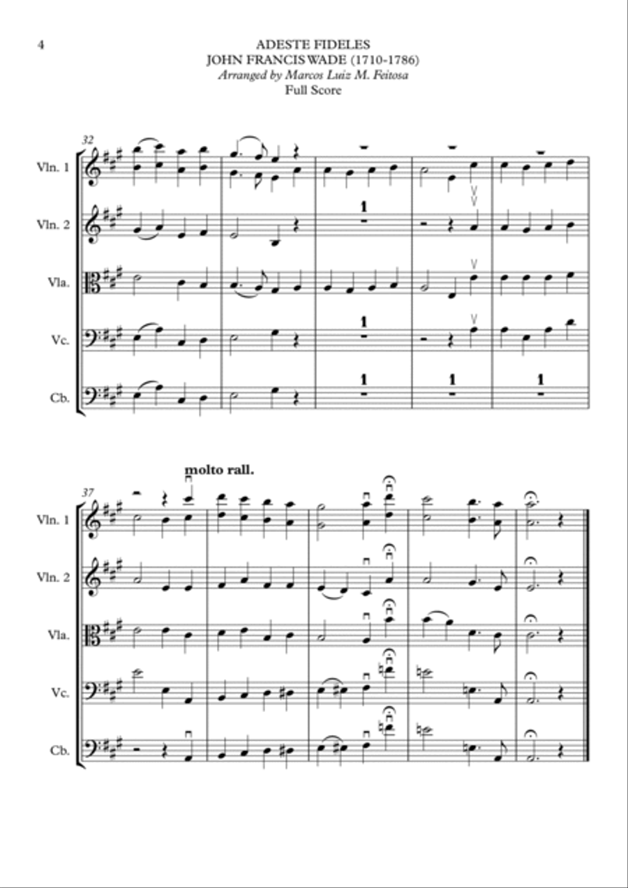 Adeste Fideles - String Orchestra String Orchestra scores gallery preview page 6