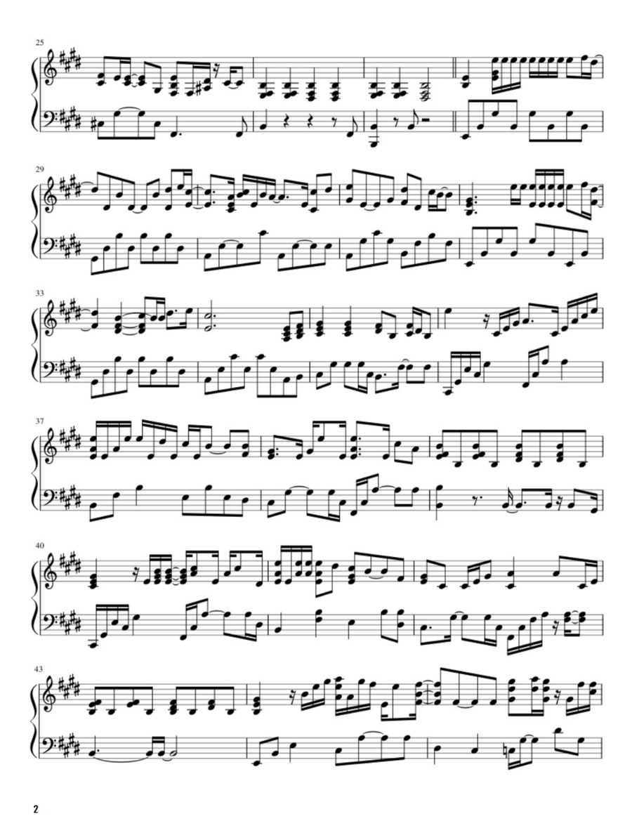 Hard To Say I'm Sorry Easy Piano scores gallery preview page 2
