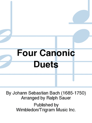 Book cover for Four Canonic Duets