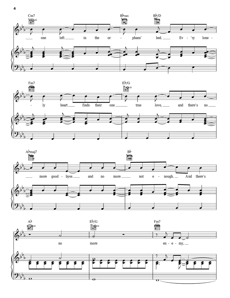 Heaven Is The Face Heaven Is The Face Piano, Vocal, Guitar scores gallery preview page 4