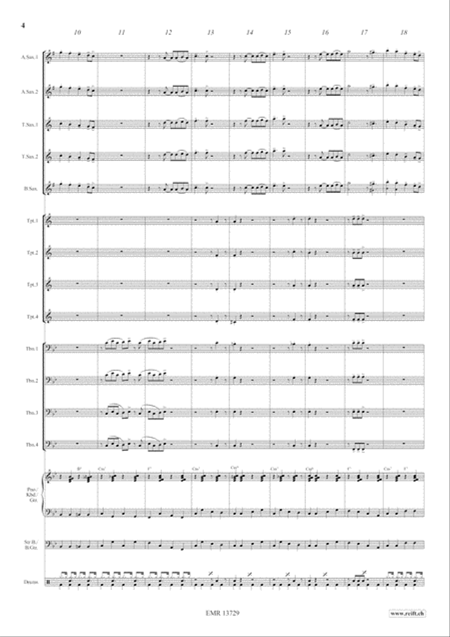 Aries Slow Jive Big Band scores gallery preview page 5