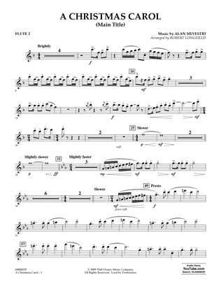 A Christmas Carol (Main Title) (arr. Robert Longfield) - Flute 2