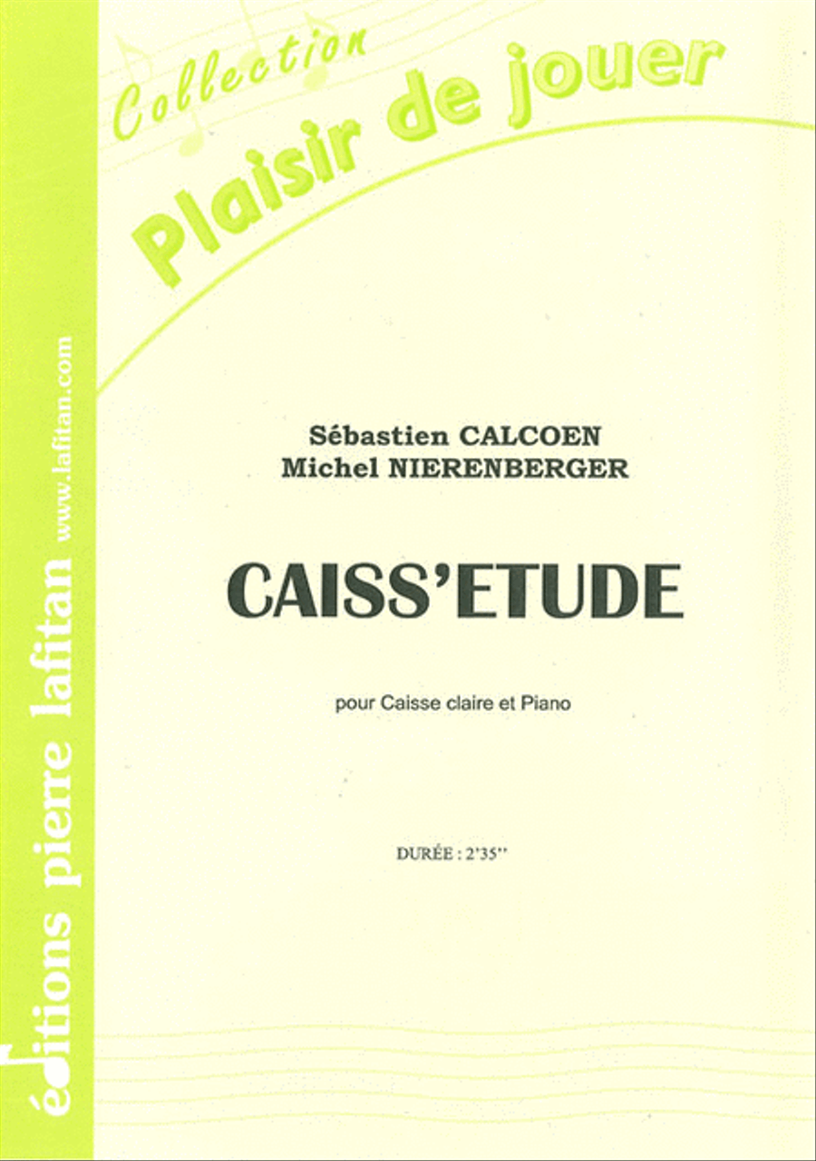 Caiss'Etude Piano Accompaniment scores gallery preview page 1