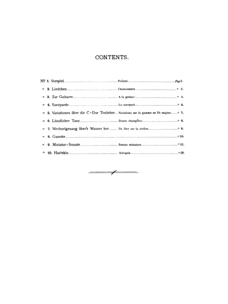 Reinecke: Ten Little Pieces (Petits Morceaux), Op. 122A