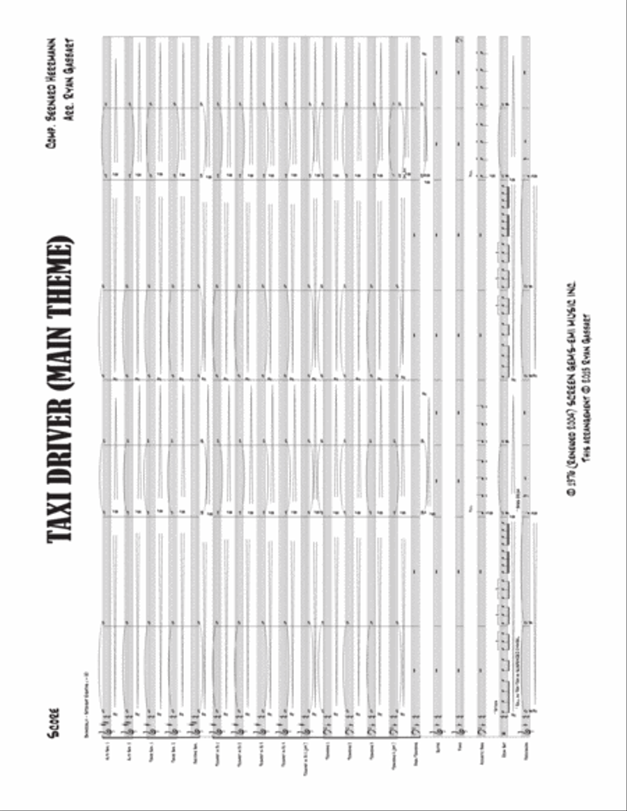 Taxi Driver (theme) Jazz Ensemble scores gallery preview page 2