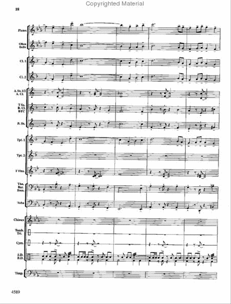 Copper Mountain Legend Concert Band scores gallery preview page 19