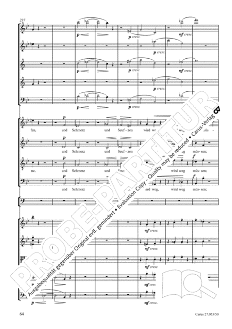 Ein Deutsches Requiem (German Requiem) 4-Part scores gallery preview page 71