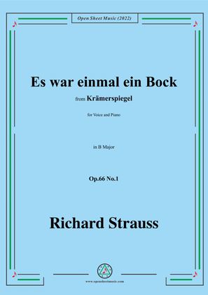 Richard Strauss-Es war einmal ein Bock,in B Major,Op.66 No.1