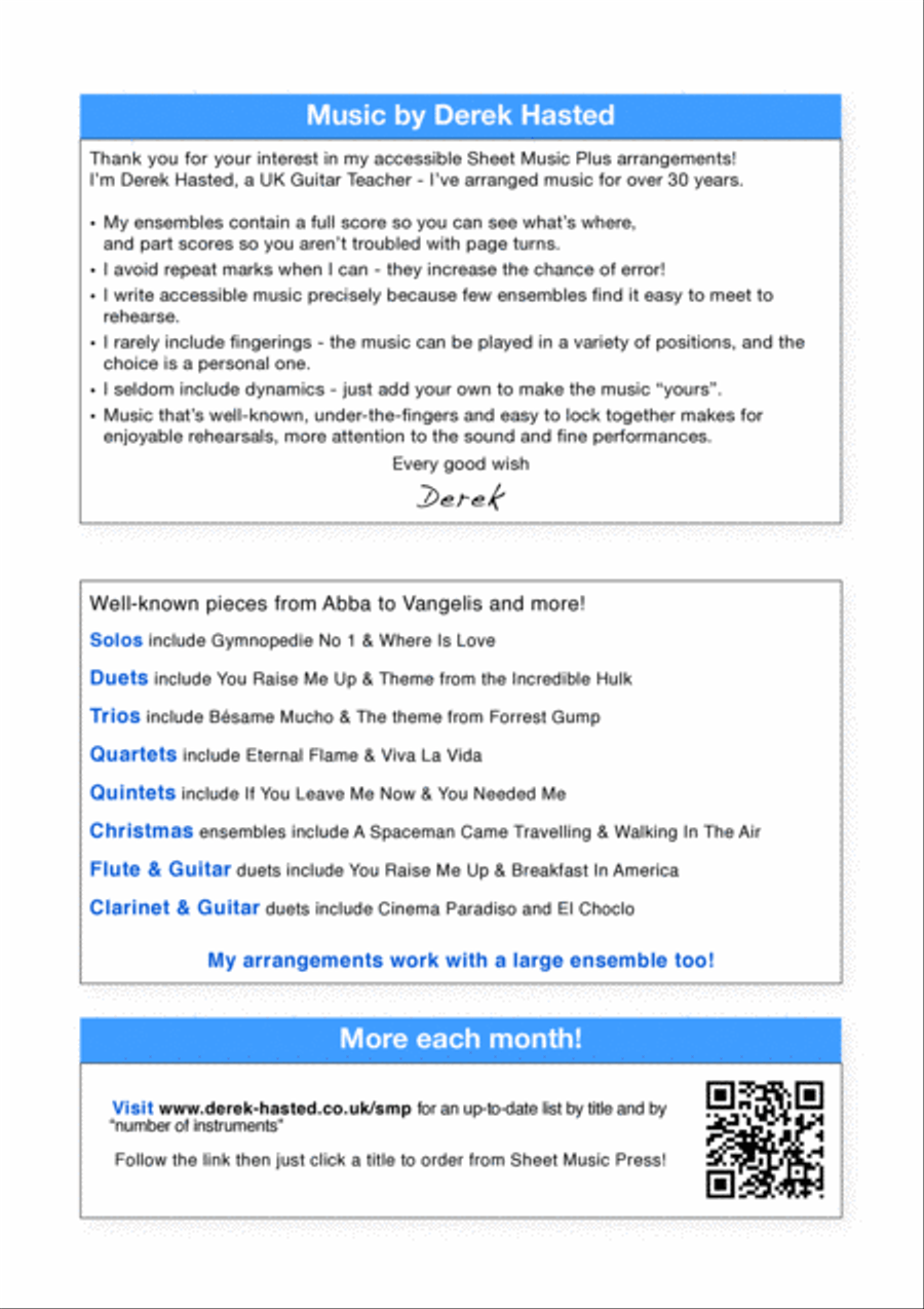 Barnacle Bill Guitar Ensemble scores gallery preview page 2