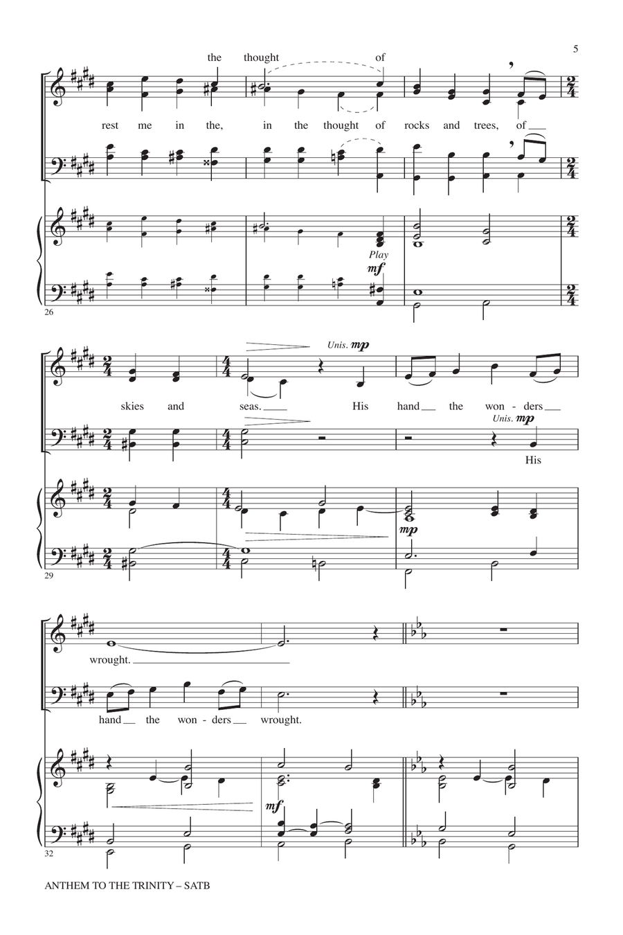 Anthem Of Trinity Anthem Of Trinity 4-Part scores gallery preview page 4