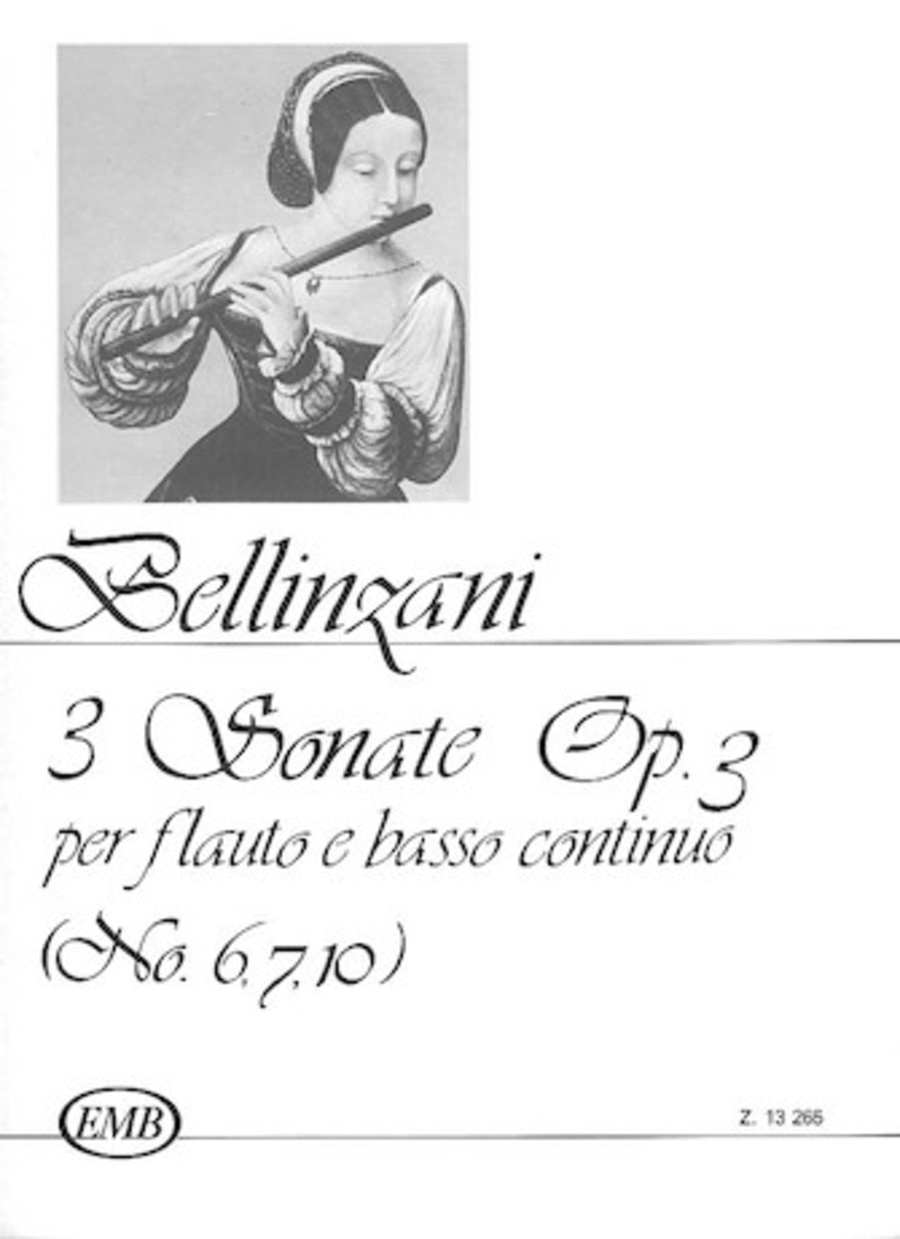 3 Sonatas For Flute And Basso Continuo