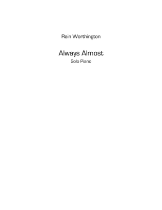 Always Almost – for piano