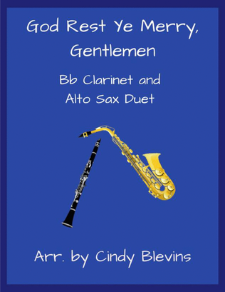 Book cover for God Rest Ye Merry, Gentlemen, Bb Clarinet and Alto Sax Duet