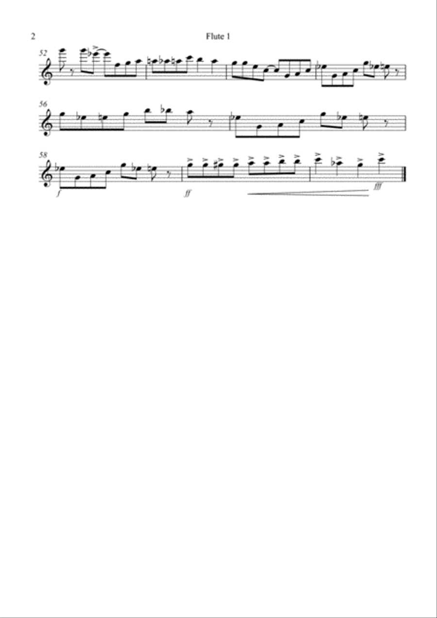 The Dancing Dog! for Flute Quartet Flute Quartet scores gallery preview page 6