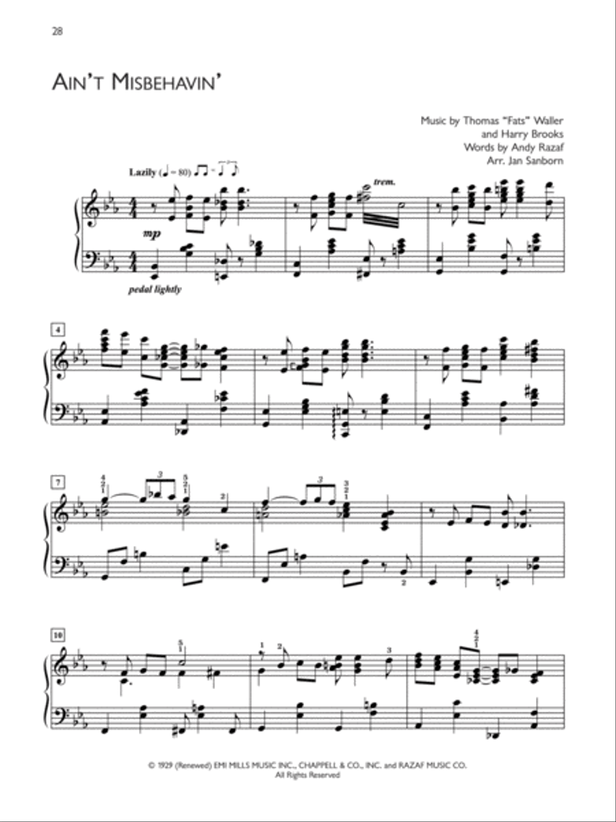 Popular Performer -- 1920s Piano Solo scores gallery preview page 4