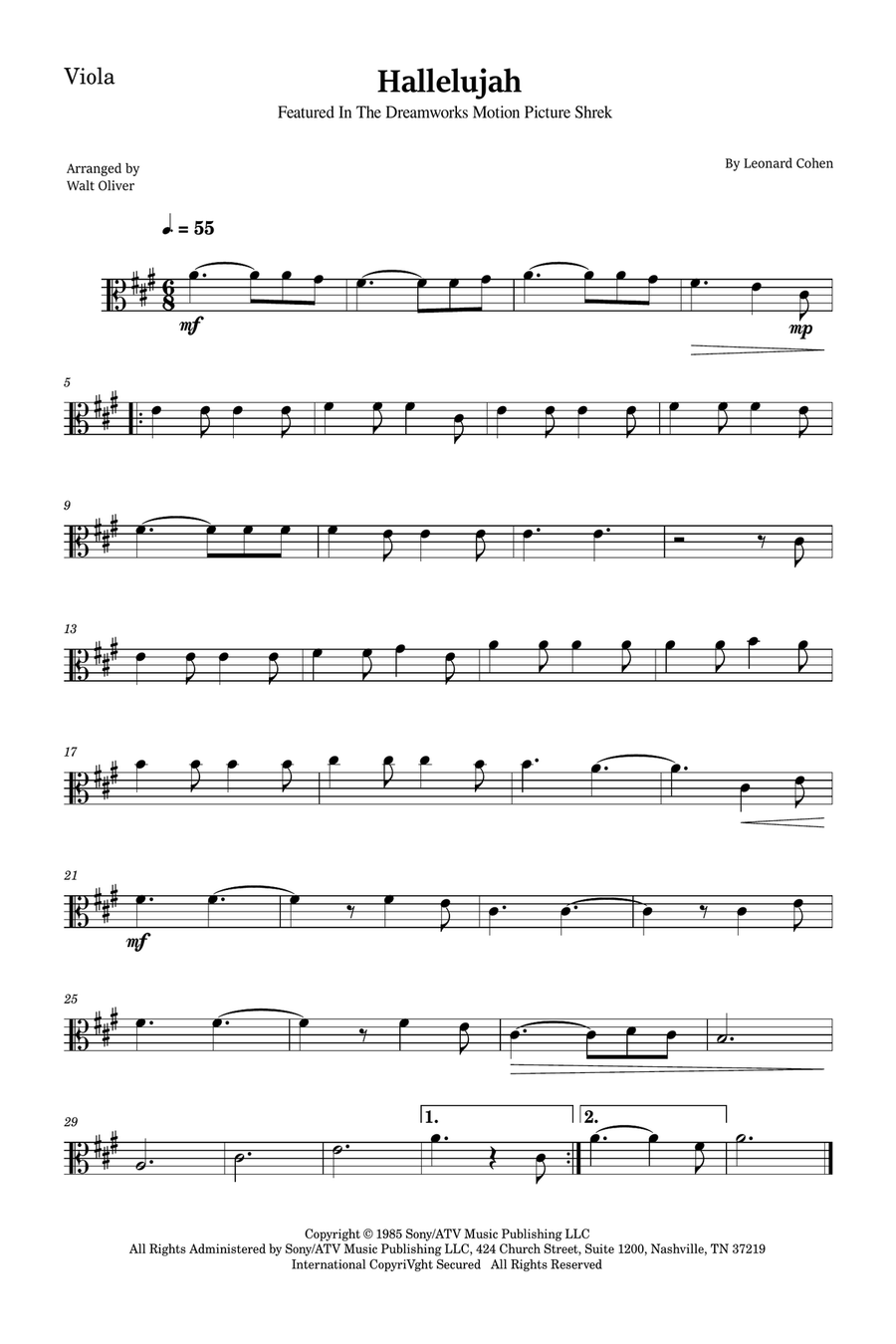 Hallelujah Trombone scores gallery preview page 3