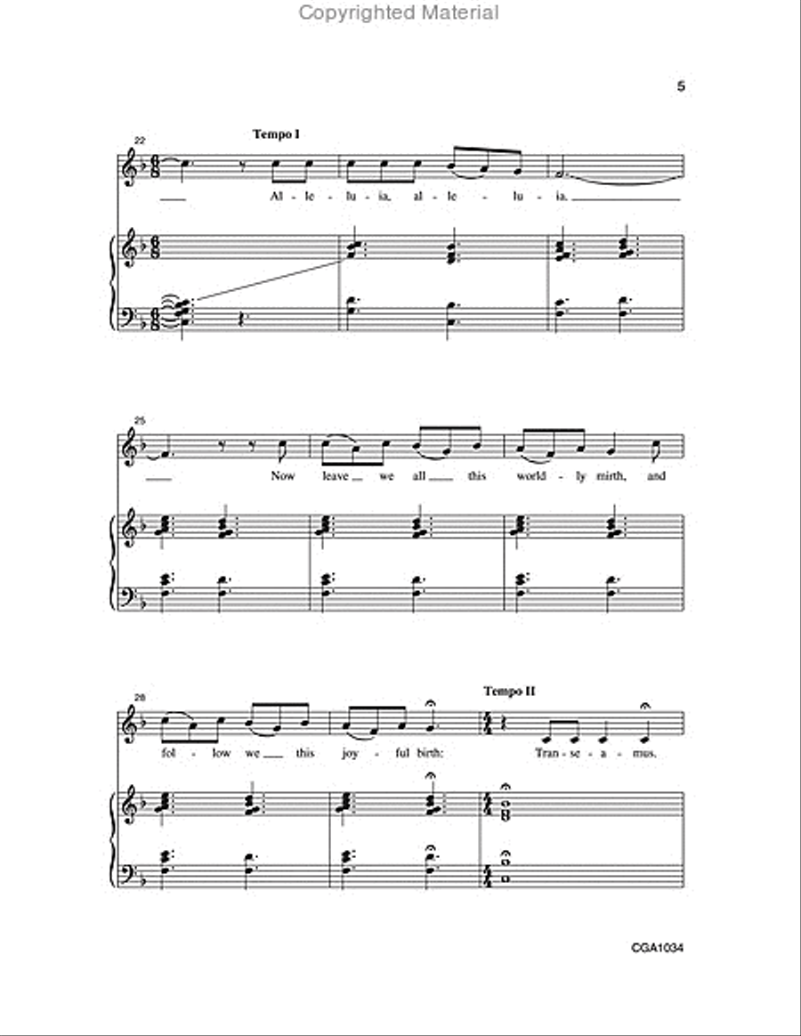 There Is No Rose Unison Choir scores gallery preview page 4
